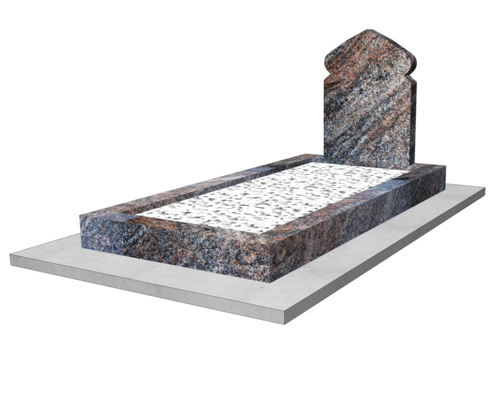 Pierre tombale musulmane en granit – Cette photo illustre un monument funéraire sobre et élégant, fabriqué artisanalement en France par direct-tombale.fr. Conçue dans le respect des traditions de l’islam, cette pierre tombale allie simplicité, dignité et durabilité. Réalisée en granit, matériau noble et résistant, elle garantit une sépulture qui traverse le temps sans perdre son éclat. Chaque pièce est soigneusement taillée et polie par des artisans marbriers français, offrant aux familles un monument unique et de grande qualité. La pierre tombale musulmane respecte pleinement les valeurs religieuses : sobriété, absence d’ornements excessifs, personnalisation discrète possible avec le nom du défunt ou un verset coranique. Son design épuré rappelle la finalité spirituelle de la vie et constitue un lieu de recueillement propice aux prières et aux invocations. Chez direct-tombale.fr, le prix d’une pierre tombale musulmane varie en fonction du granit, des dimensions et des options choisies. L’entreprise propose des tarifs clairs et transparents, permettant aux familles de choisir en toute sérénité. Pour celles qui recherchent une pierre tombale musulmane pas cher, des modèles accessibles sont également disponibles, sans compromis sur la qualité ni sur le respect de la tradition. Choisir une pierre tombale musulmane en granit fabriquée en France chez direct-tombale.fr, c’est opter pour : • Un savoir-faire artisanal reconnu. • Une durabilité exceptionnelle. • Un monument sobre, conforme aux pratiques musulmanes. • Un tarif adapté aux besoins de chaque famille. Cette photo reflète l’essence d’un hommage digne et durable : une pierre tombale musulmane qui incarne la mémoire, la foi et la sérénité, tout en étant réalisée par des artisans français engagés dans la tradition et la qualité.