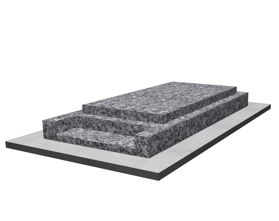 Acudia 5 Pierre tombale classique pour inhumation – Fabrication française