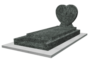 Pierre tombale coeur 1 Monument funéraire romantique pour sépulture individuelle