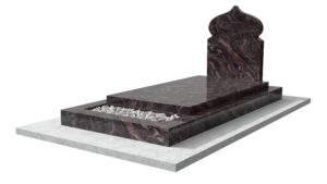 Pierre tombale musulmane en granit Himalaya