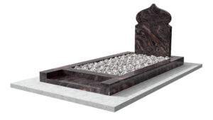 Pierre tombale musulmane en granit Himalaya
