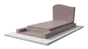 Pierre Tombale Classique en granit rose Porrino