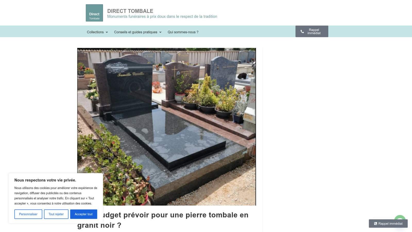 Facteurs déterminants pour le prix de votre monument funéraire