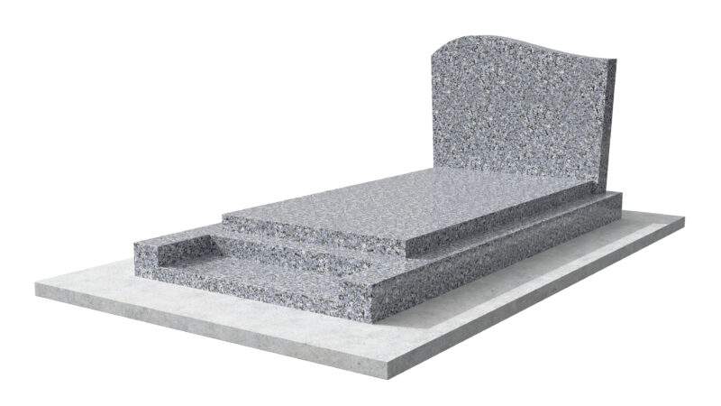 Pierre tombale classique en granit fabriquée par Direct Tombale