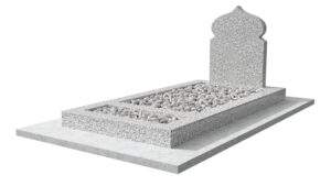 Pierre Tombale Musulmane Témara 13 Pierre Tombale Musulmane en granit Blanc Berrocal