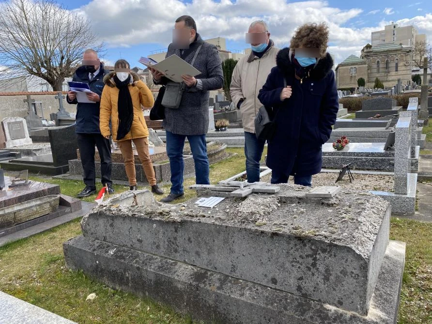 Reprise d'une concession funéraire abandonnée dans un cimetière de Seine et Marne (76)
